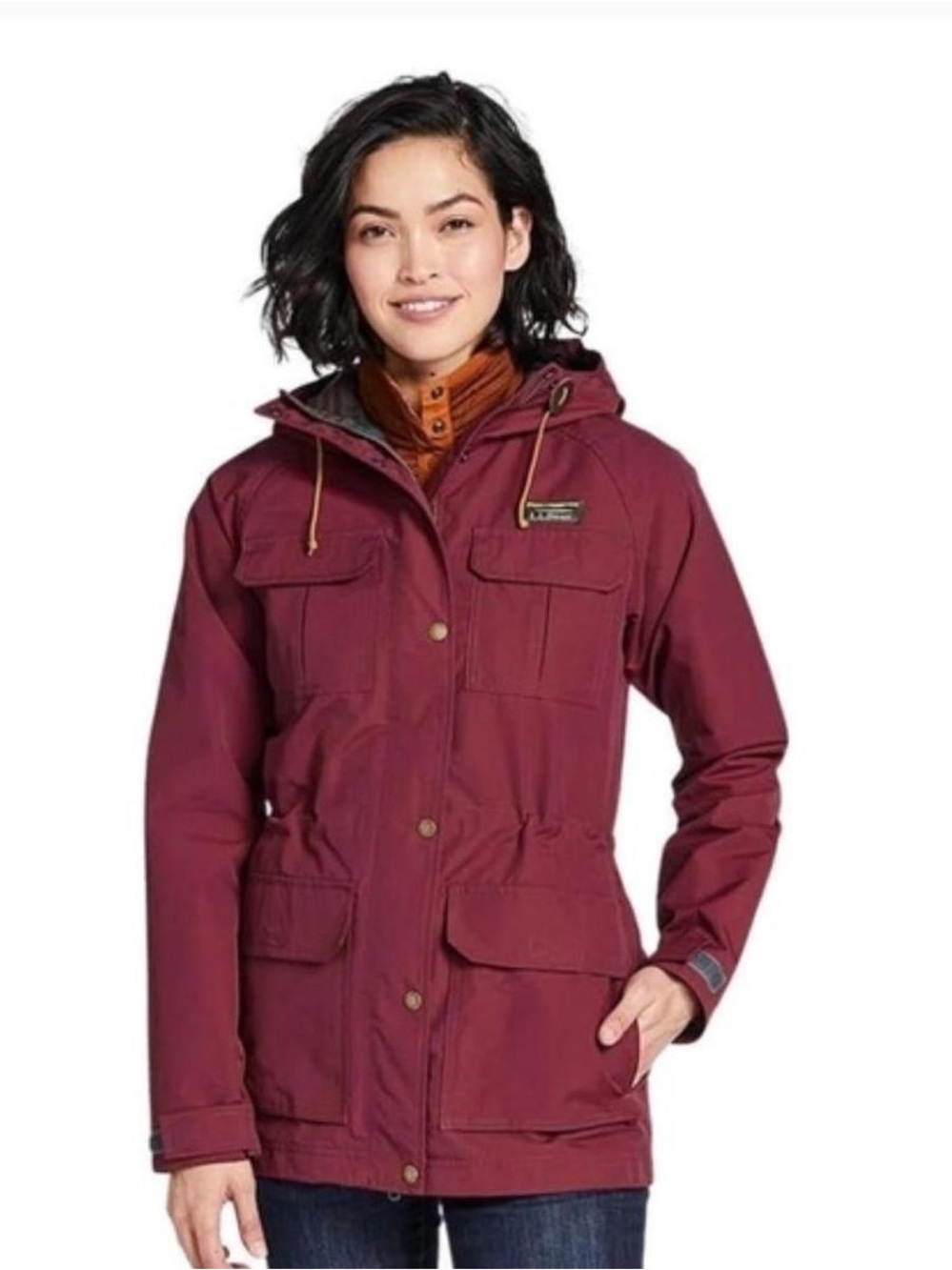 L.L. Bean Water Resistant Mountain Classic Anorak, XS black